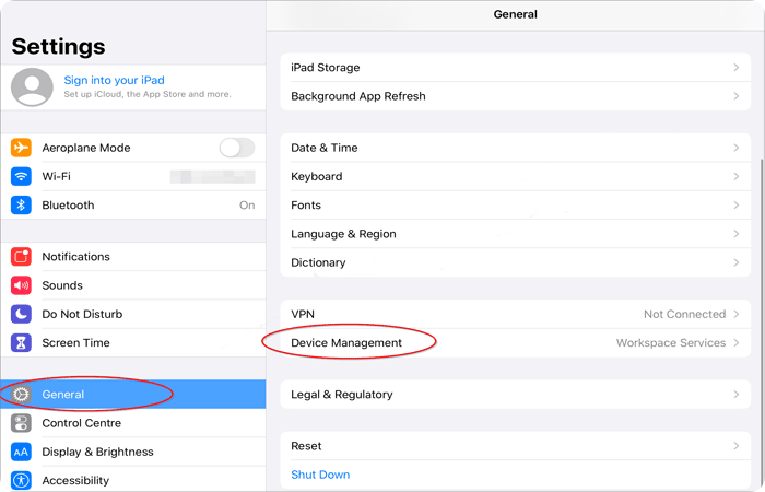 No Option to Remove MDM Profile