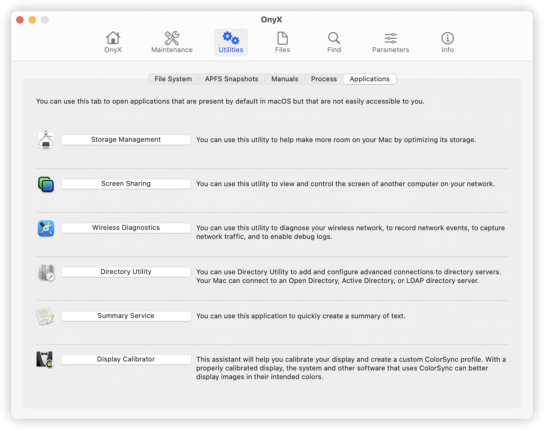 OnyX Utilities