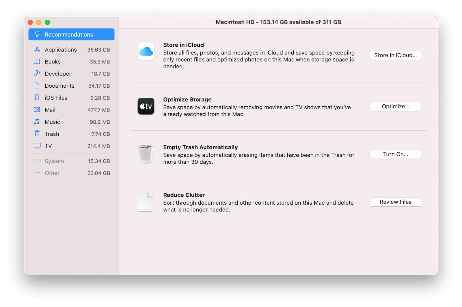 Optimize Mac Storage