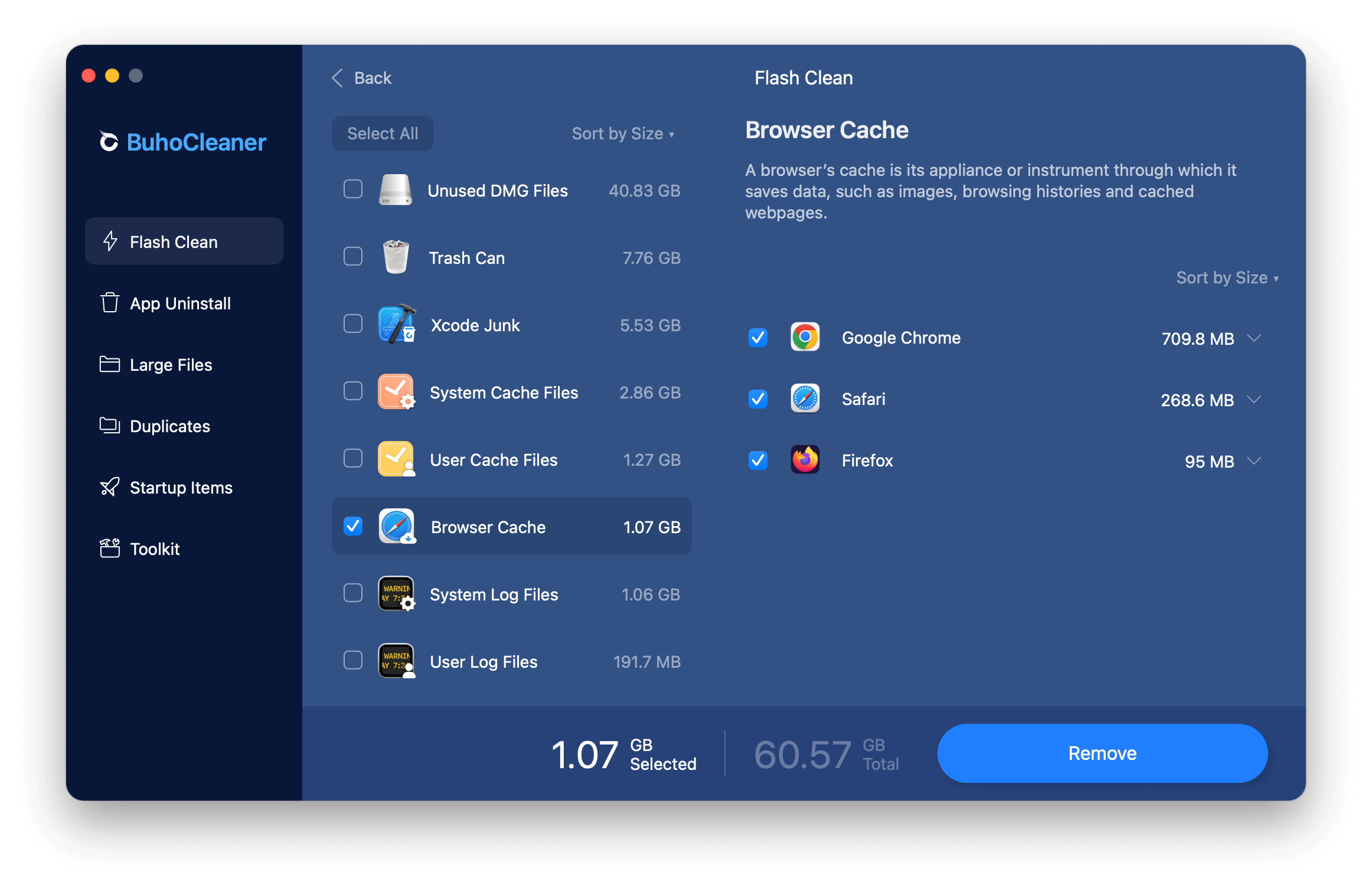 Quickly Clear Cache on Mac with BuhoCleaner