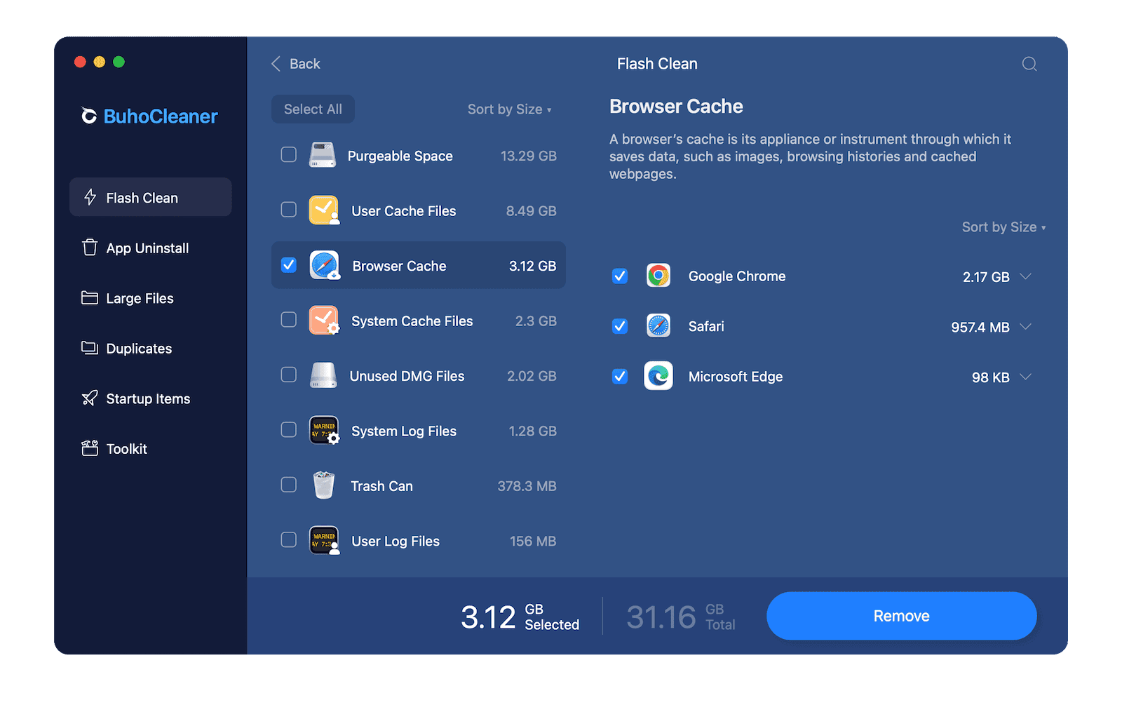 Quickly Clear Cache on Mac with BuhoCleaner