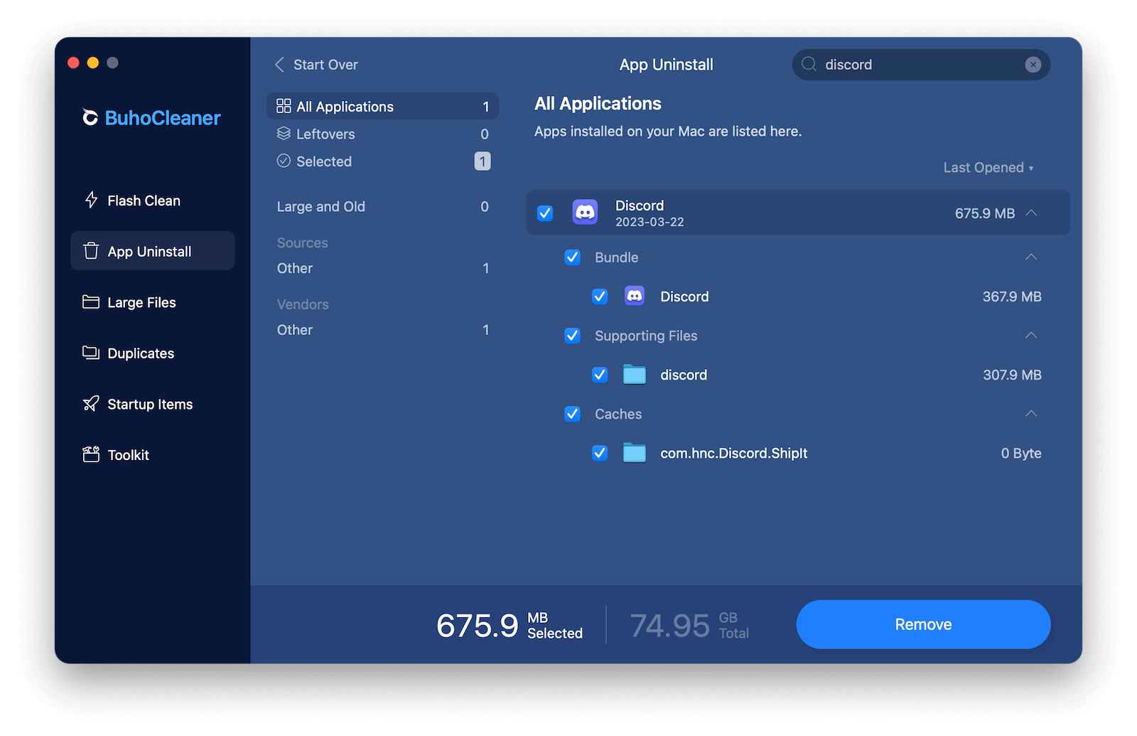 Quickly Uninstall Discord on Mac with BuhoCleaner