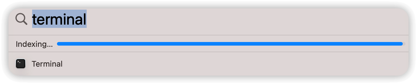Spotlight Is Indexing
