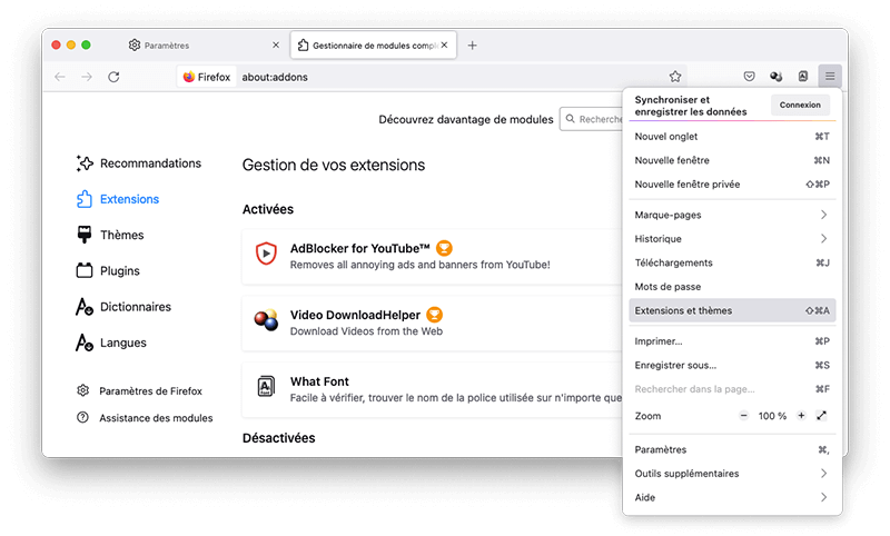 Delete Firefox Extensions