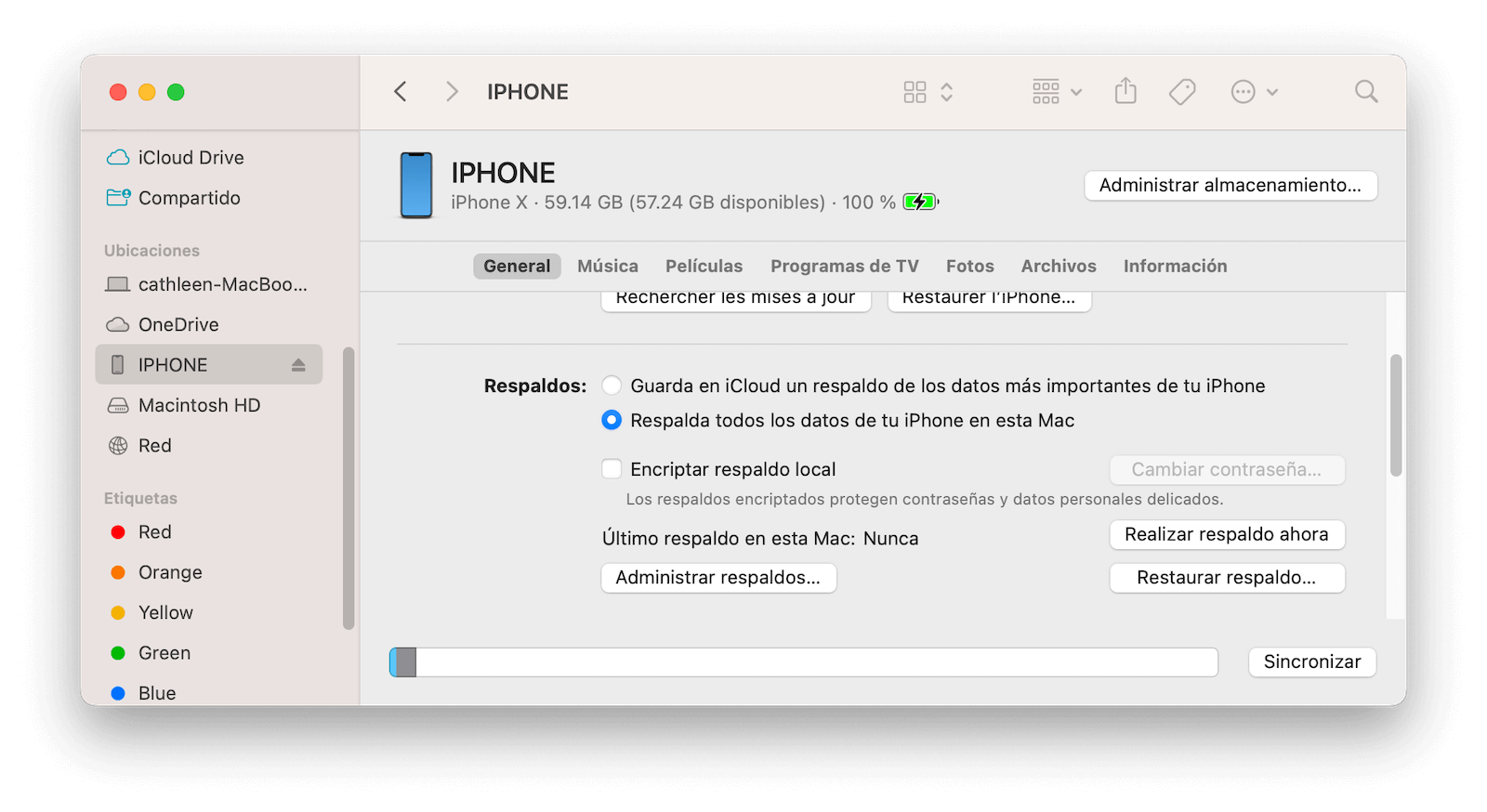 Eliminar las copias de seguridad antiguas de iOS