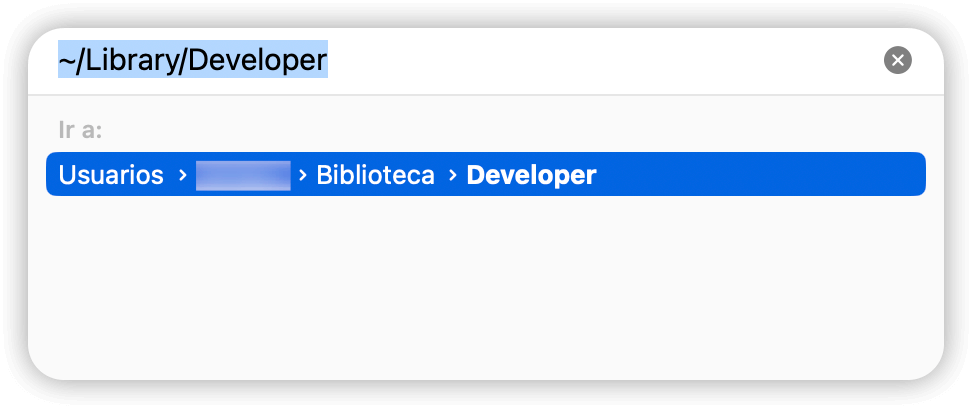 Eliminar manualmente archivos relacionados con Xcode en Mac
