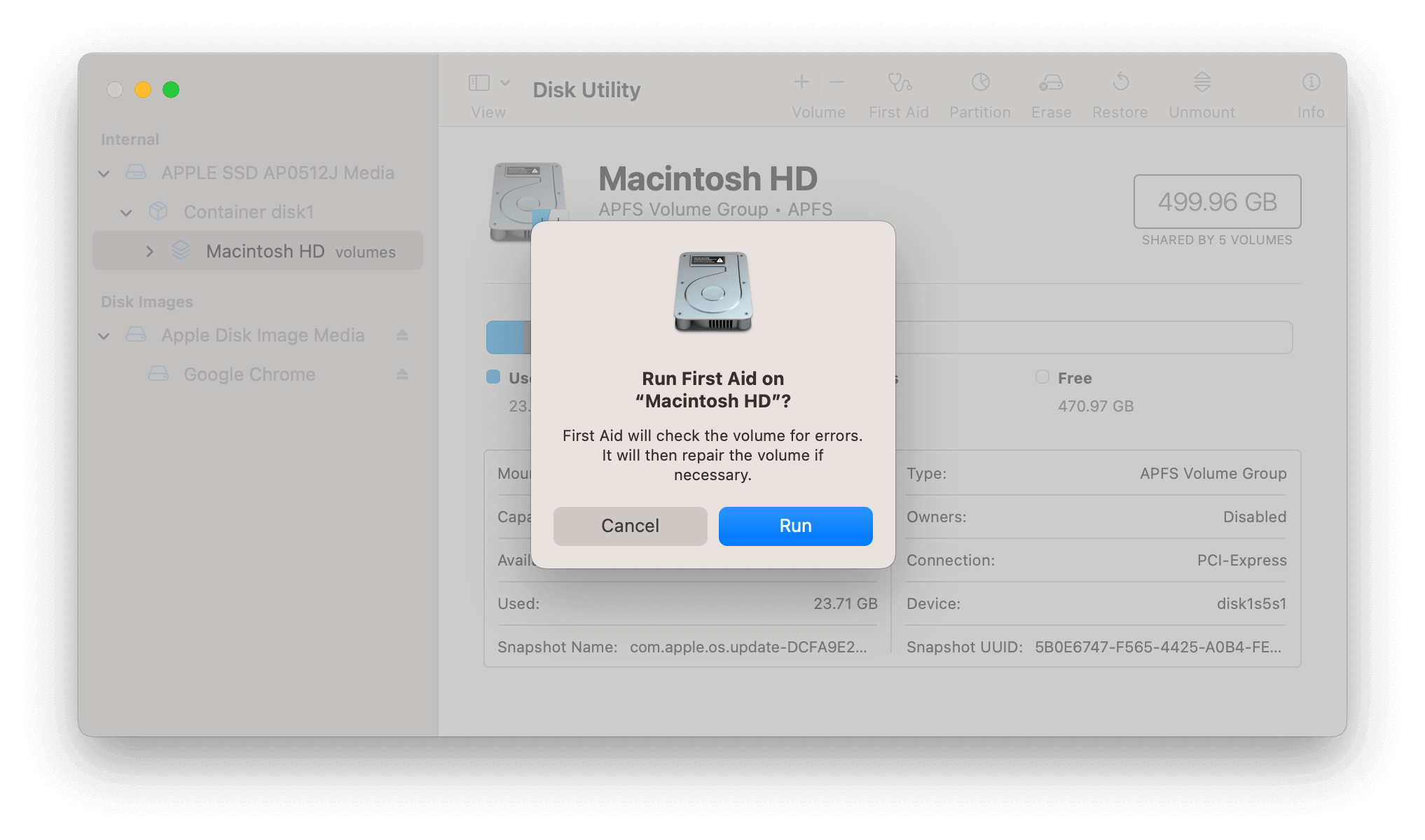 Repair Hard Drive on Mac