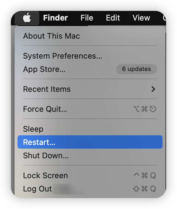 Restart Your Mac