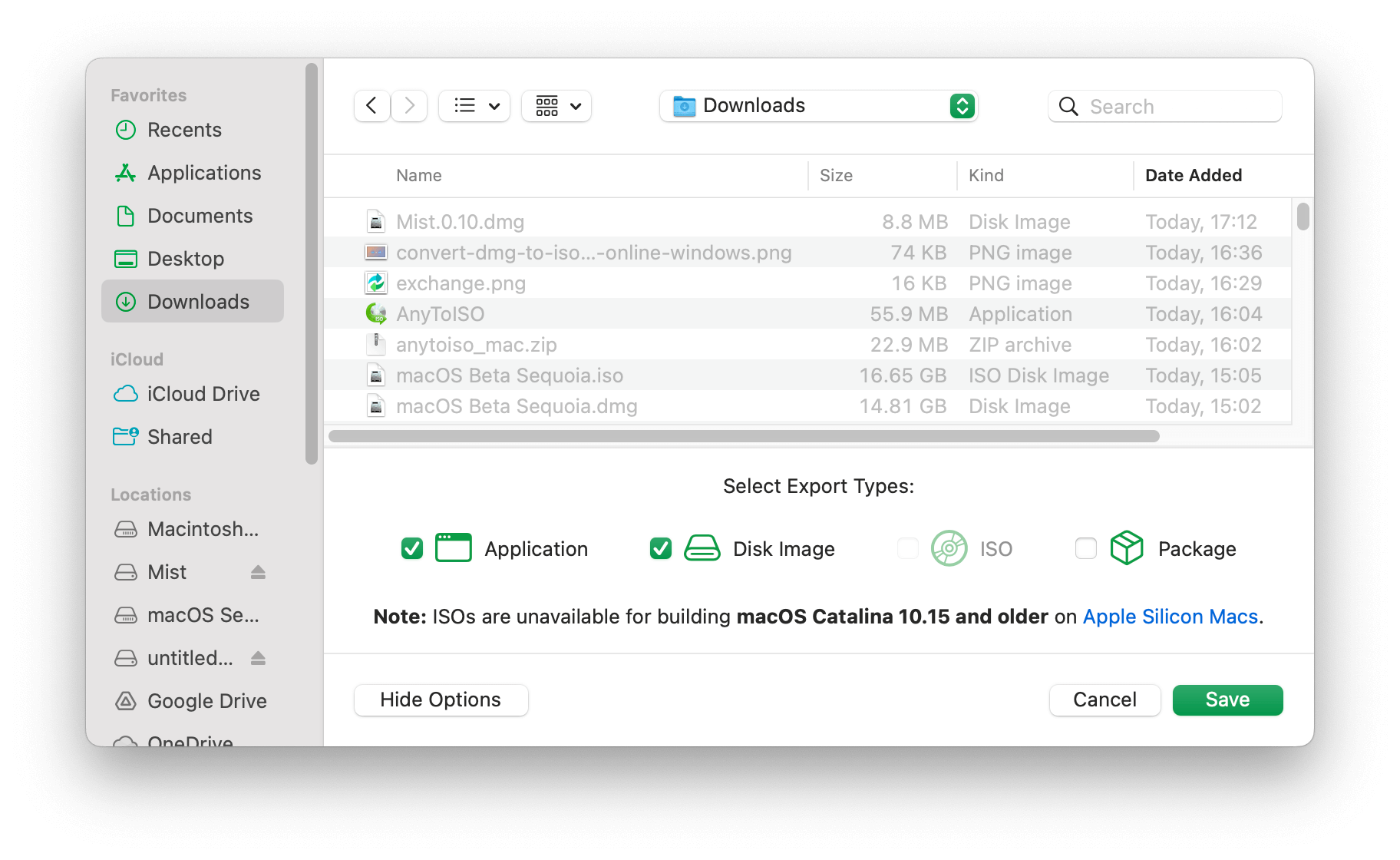 Save macOS Catalina Installer