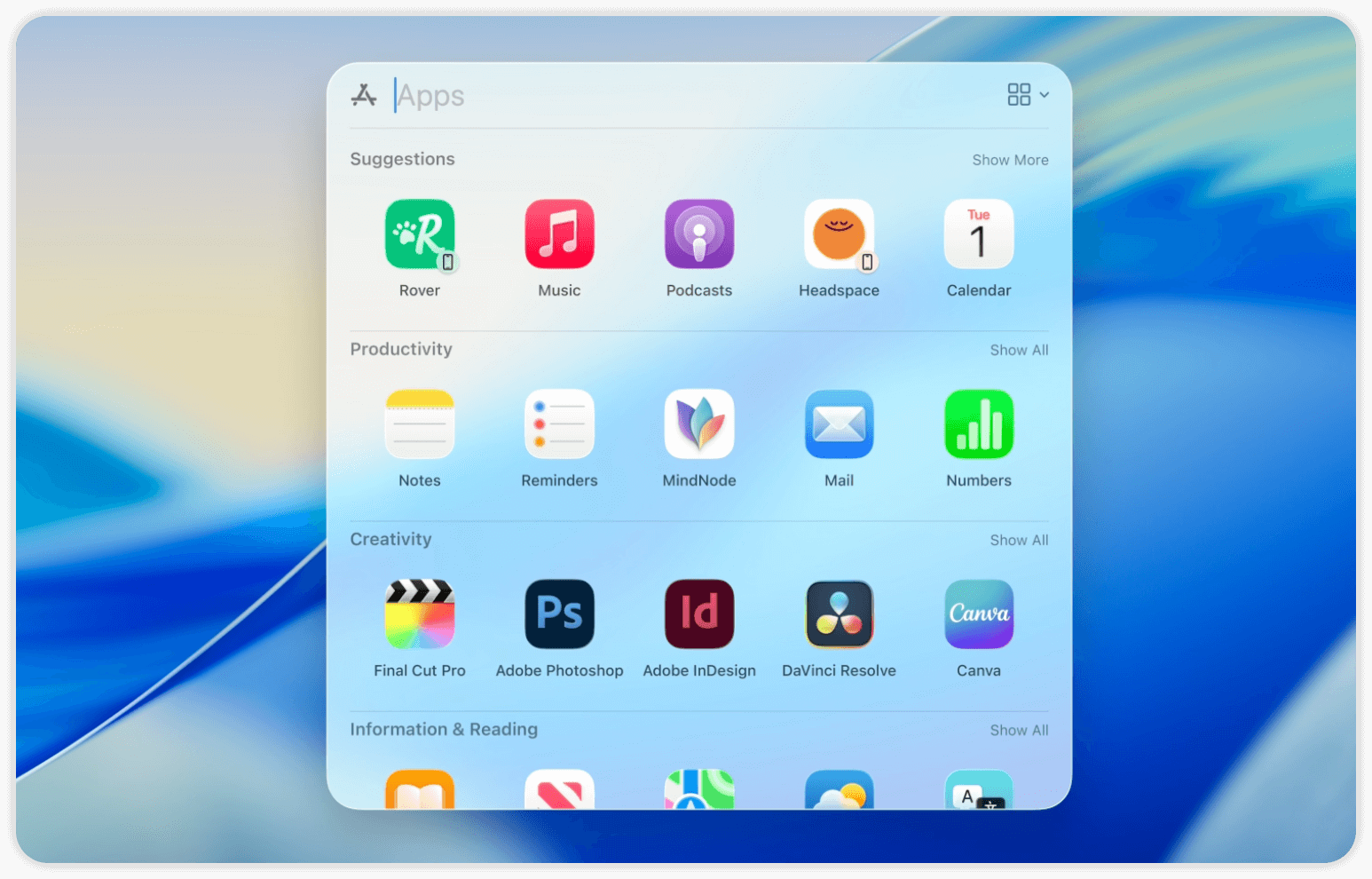 Launchpad Alternative for Mac - Spotlight Search