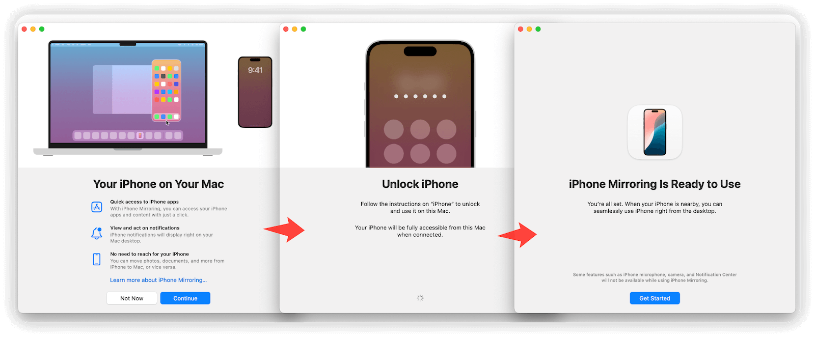 開始使用 「iPhone 鏡像輸出」