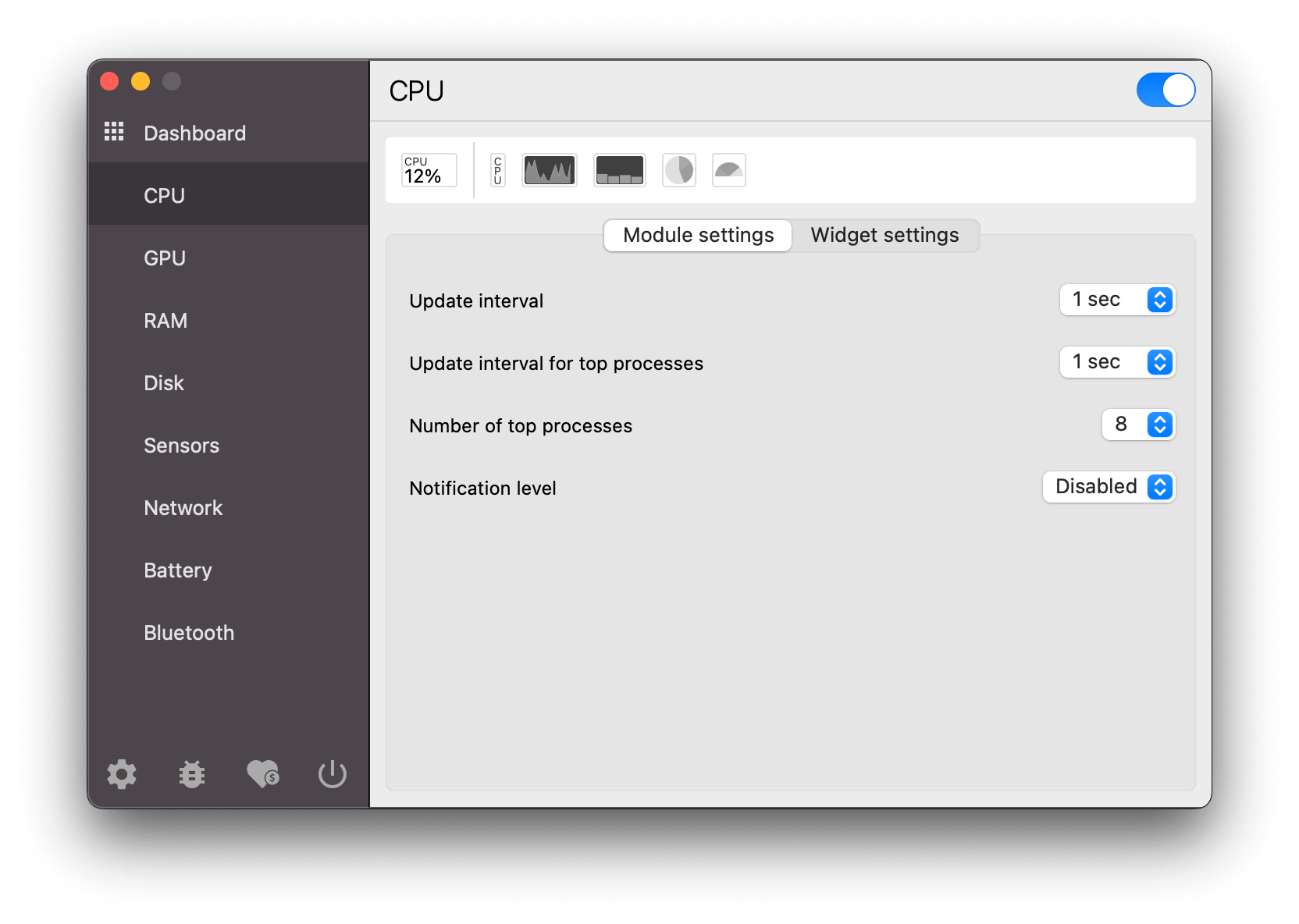 Best Mac Performance Monitor - Stats