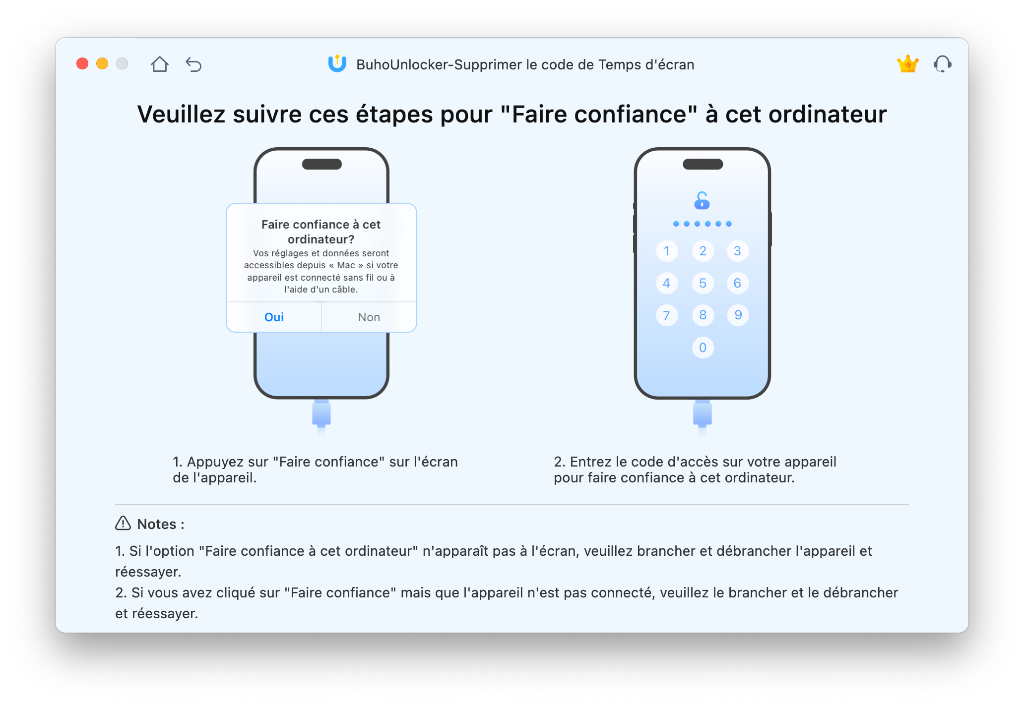 Supprimer le code de Temps d'écran