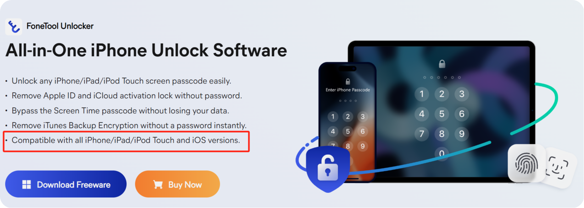The Advertisement on the Landing Page