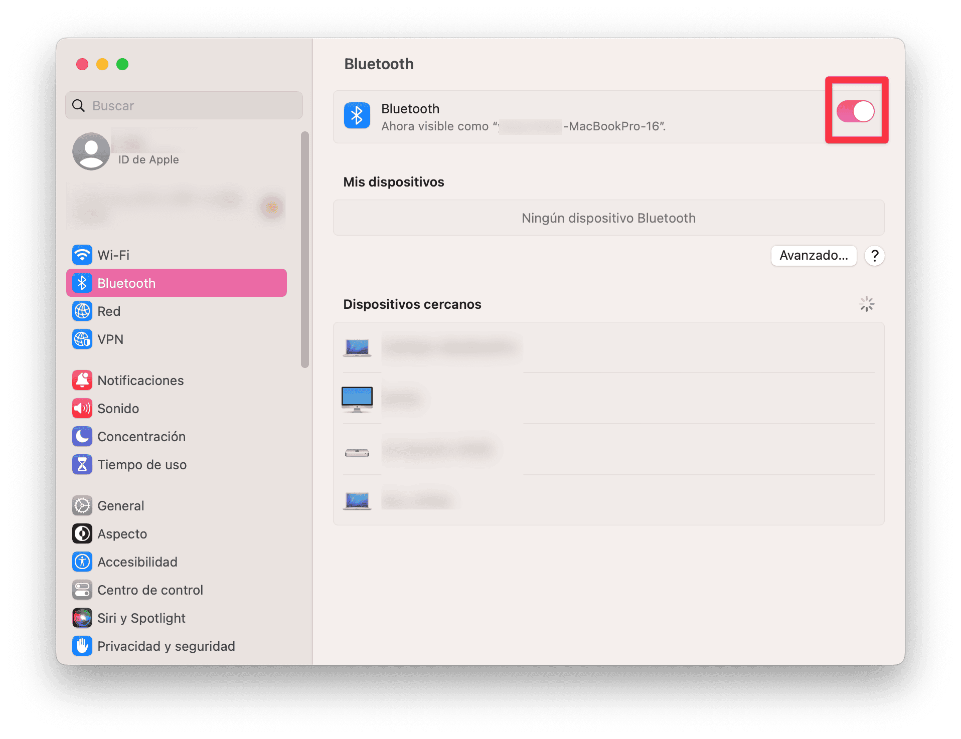 Turn On and Off Mac Bluetooth
