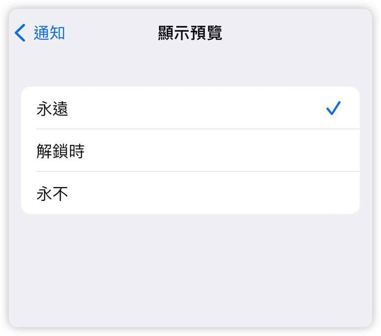 打開 iPhone App 顯示預覽