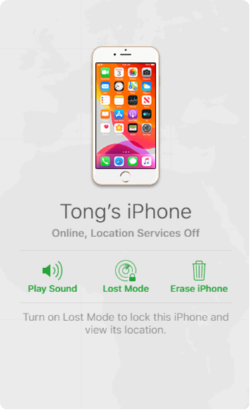 Unlock iPhone via iCloud