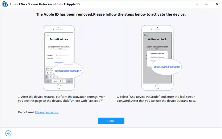 Apple ID Removed
