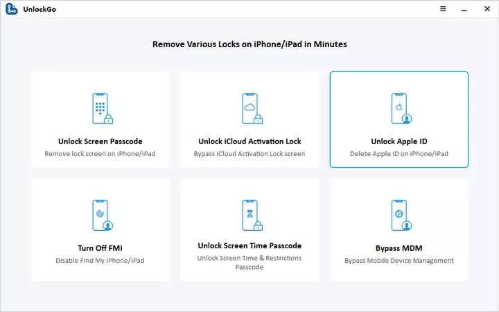 UnlockGo - Remove Apple ID