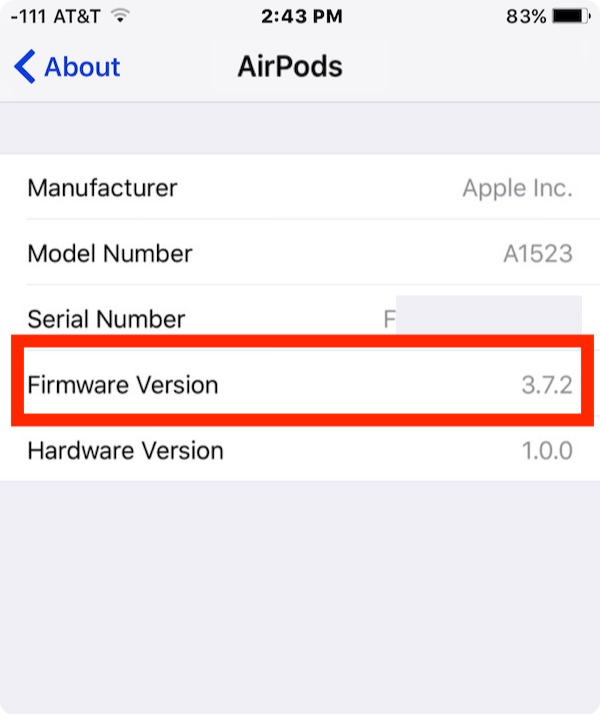 Update AirPods Firmware