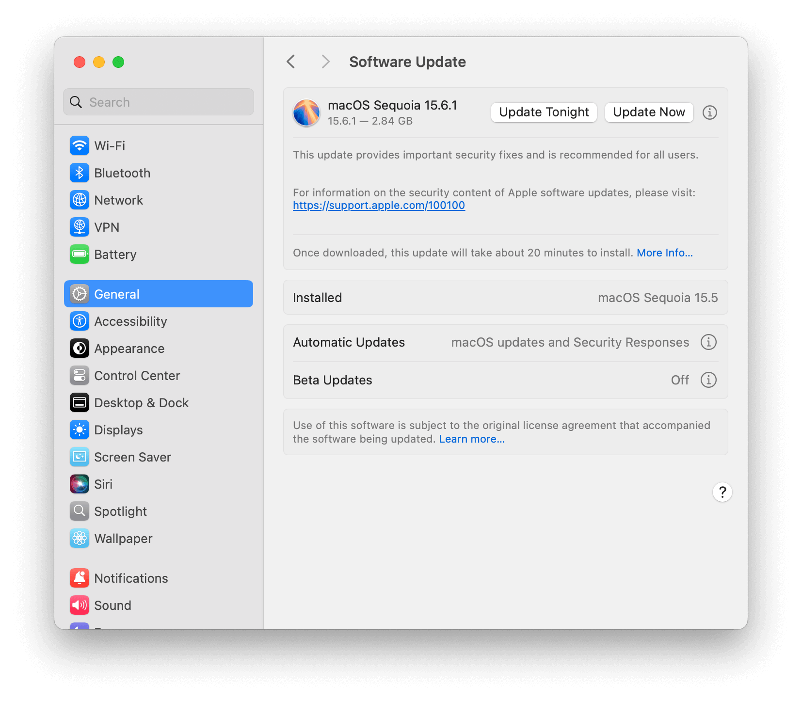 Update macOS