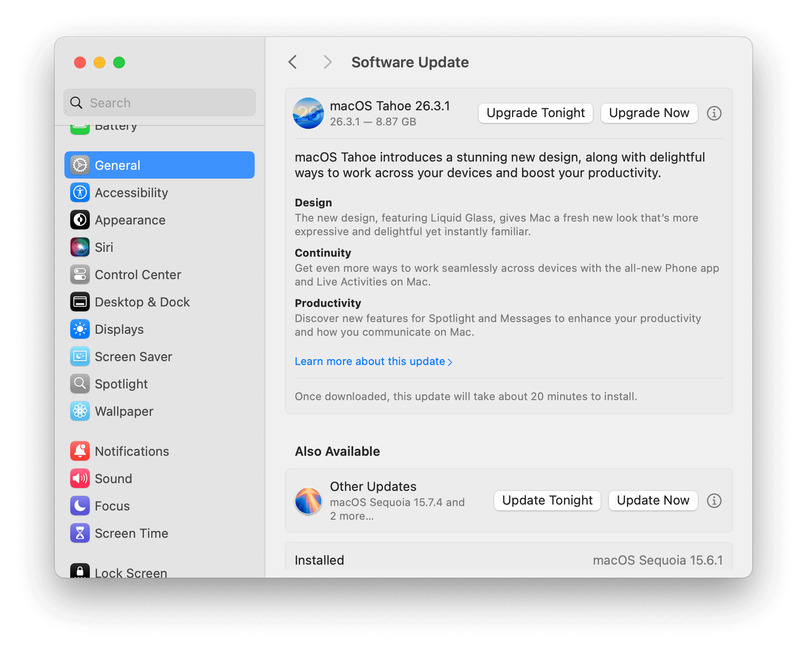 Update macOS