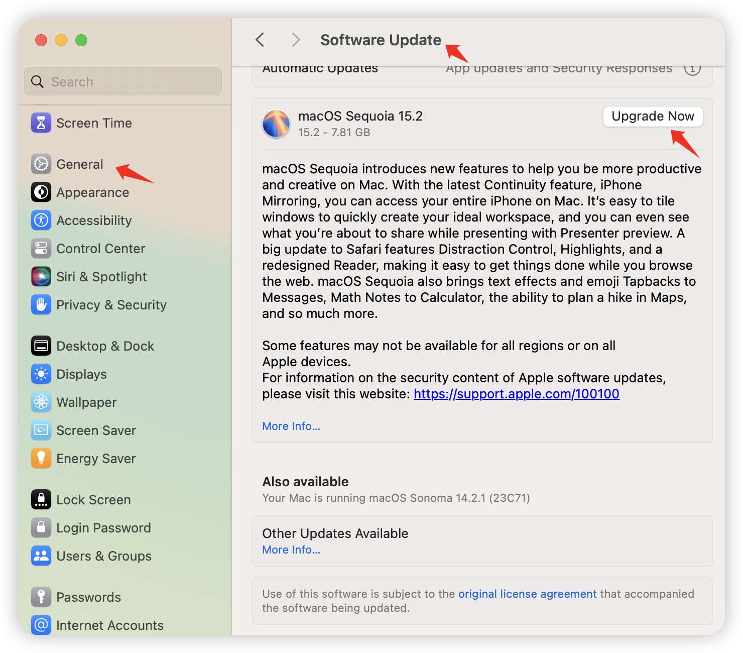 How to update a Mac