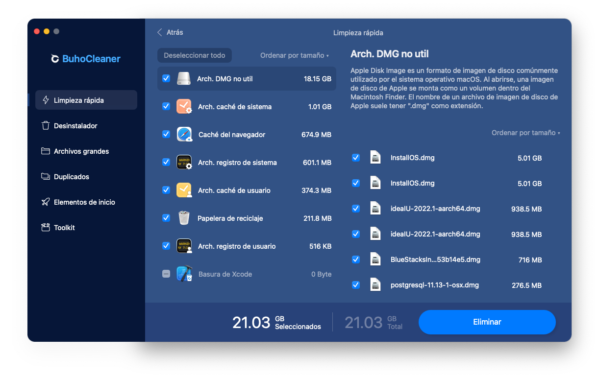 Quickly Clear Junk Files on Mac
