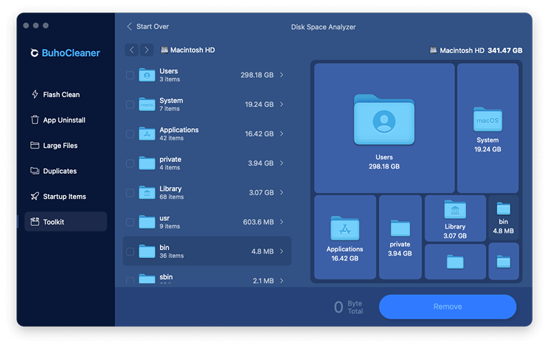 BuhoCleaner Disk Space Analyzer