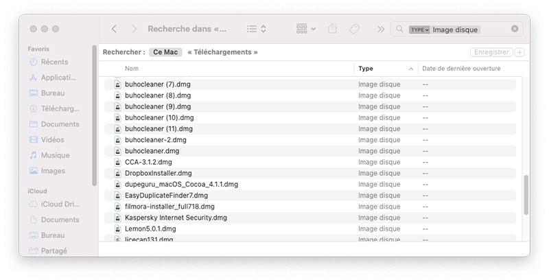 Find and Delete DMG Files on Mac