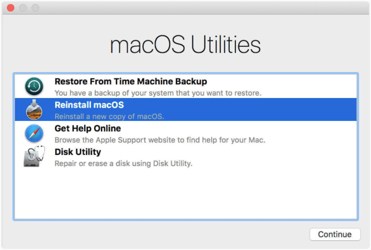 downgrade mac os time machine