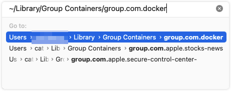 Remove Docker Related Files with Finder