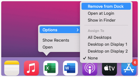 How to Remove Office Apps from Dock