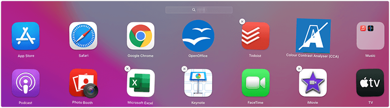 Apps auf dem Mac mit Launchpad löschen